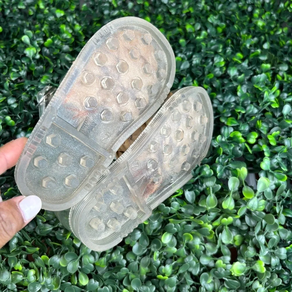 GAP CLEAR JELLY SANDALS CLASSIC FISHERMAN STYLE SIZE 7 TODDLER